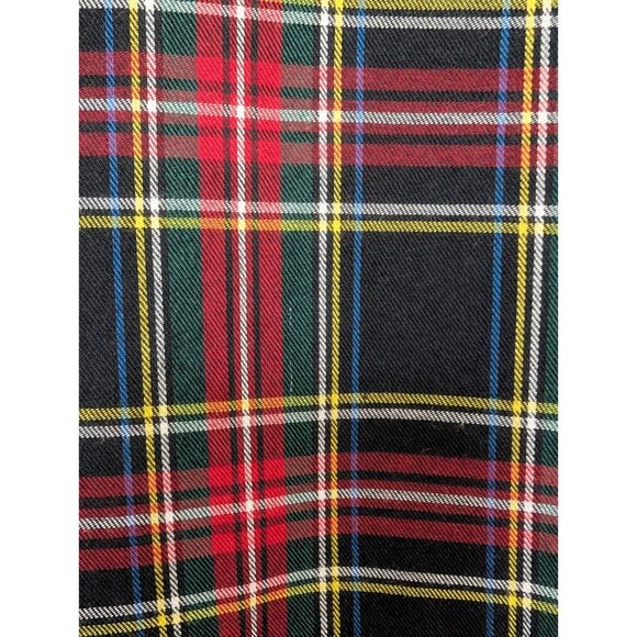 LaRoque Orginal Tartan Print Peplum Ruffle Short Sleeve Top Sz L Preppy Holiday - Picture 3 of 9